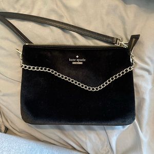 Kate Spade velvet crossbody bag